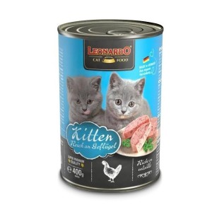 Υγρη Τροφη Γατας Leonardo Kitten Με Πουλερικά 400g Υγρη Τροφη