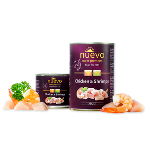  Nuevo Adult Με Κοτόπουλο & Γαρίδες 400gr Υγρη Τροφη