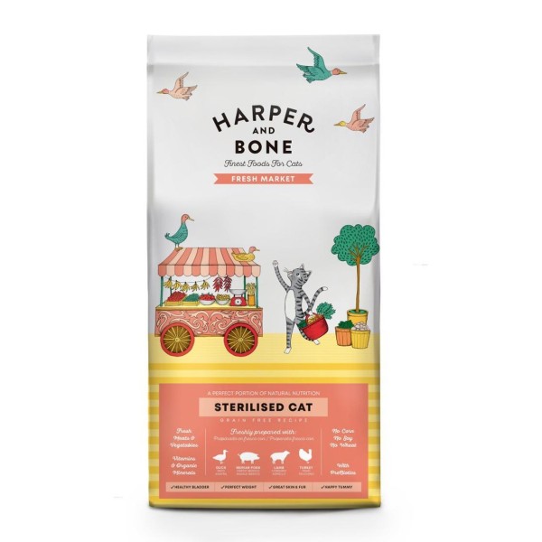 Τροφη Γατας Harper & Bone Fresh Market Sterilised Cat 2kg Ξηρα τροφη