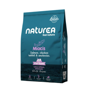 Τροφη Γατας Naturea Lands Miacis Με Σολομό, Κοτόπουλο, Κουνέλι & Αντζούγιες 1,6kg Ξηρα τροφη