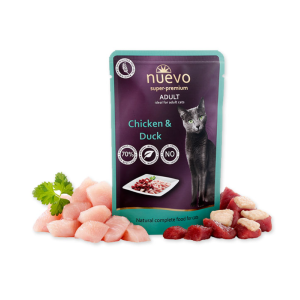 Υγρη Τροφη Γατας Nuevo Adult Με Πάπια & Κοτόπουλο 85g Υγρη Τροφη