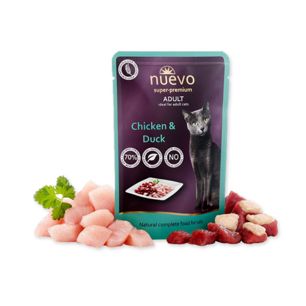Υγρη Τροφη Γατας Nuevo Adult Με Πάπια & Κοτόπουλο 85g Υγρη Τροφη Υγρη Τροφη Γατας Nuevo Adult Με Πάπια & Κοτόπουλο 85g Υγρη Τροφη