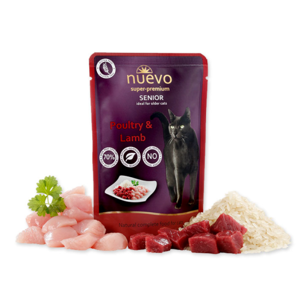  Nuevo Senior Με Πουλερικά & Αρνί 85g 