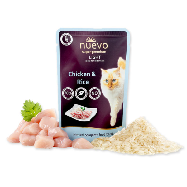  Nuevo Light Με Κοτόπουλο & Ρύζι 85gr Υγρη Τροφη