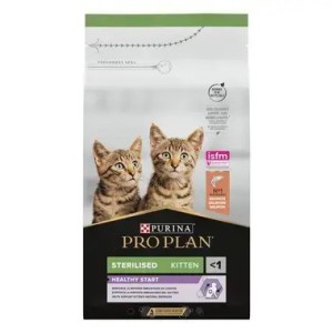 Τροφη Γατας Purina Pro Plan Kitten Sterilised Με Σολομό 1,5kg  Ξηρα τροφη