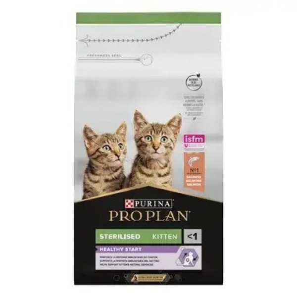 Τροφη Γατας Purina Pro Plan Kitten Sterilised Με Σολομό 1,5kg Ξηρα τροφη Τροφη Γατας Purina Pro Plan Kitten Sterilised Με Σολομό 1,5kg Ξηρα τροφη
