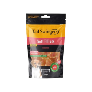 Λιχουδιά Σκύλου Tail Swingers Soft Fillets For Puppies Με Κοτόπουλο 100g Λιχουδιες