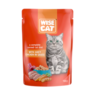  Wise Cat Adult With Juicy Chicken In Sauce 100g Υγρη Τροφη