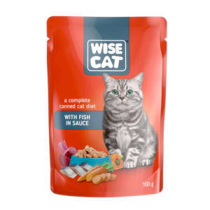  Wise Cat With Fish In Sauce 100g Υγρη Τροφη