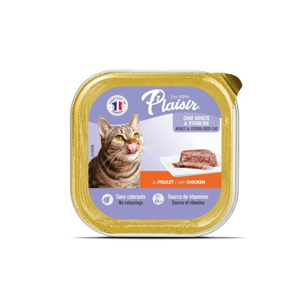  Plaisir Adult Pate Με Κοτόπουλο 100g Υγρη Τροφη