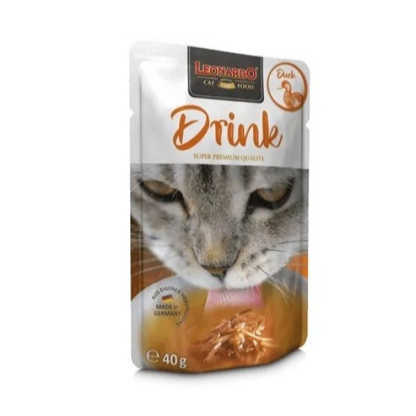 Υγρη Τροφη Γατας Leonardo Drink Με Πάπια 40g Υγρη Τροφη
