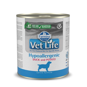 Vet Life Hypoallergenic Duck & Potato 300g Υγρη Τροφη