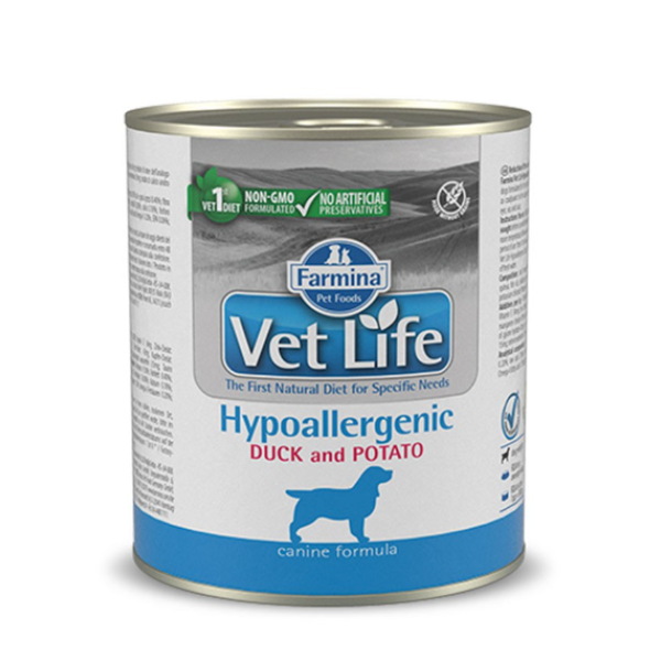 Vet Life Hypoallergenic Duck & Potato 300g Υγρη Τροφη