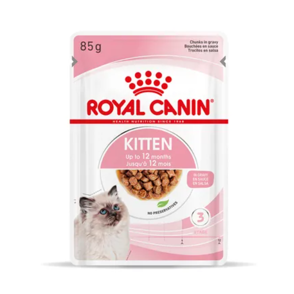 Royal Canin Kitten In Gravy 85g Υγρη Τροφη Royal Canin Kitten In Gravy 85g Υγρη Τροφη