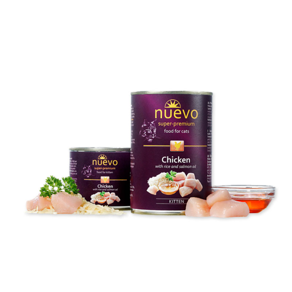 Nuevo Kitten Με Κοτόπουλο & Ρύζι 400g Υγρη Τροφη Nuevo Kitten Με Κοτόπουλο & Ρύζι 400g Υγρη Τροφη