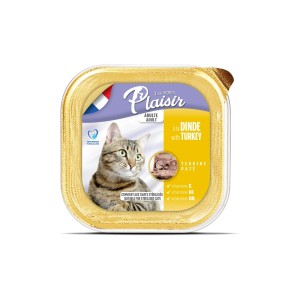Υγρή τροφή γάτας  Plaisir Adult Pate Με Γαλοπούλα 100g Υγρη Τροφη