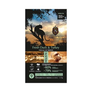 Τροφη Γατας Ambrosia Adult Sterilised Fresh Duck & Turkey 1,5kg Ξηρα τροφη